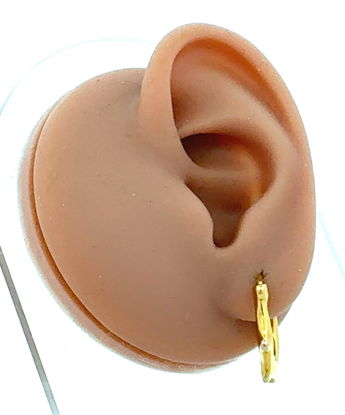Designer Uno De 50 Bronzed Toned Bamboo Nodule Oval Hoops