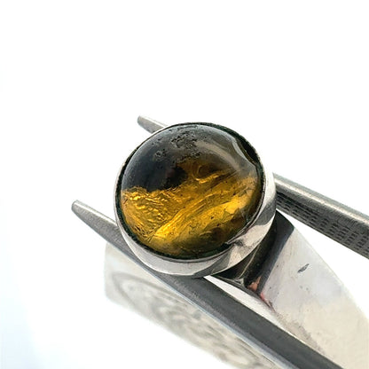 Vintage 925 Sterling Silver Triangle Aztec Etched Perfume Stick Bottle
