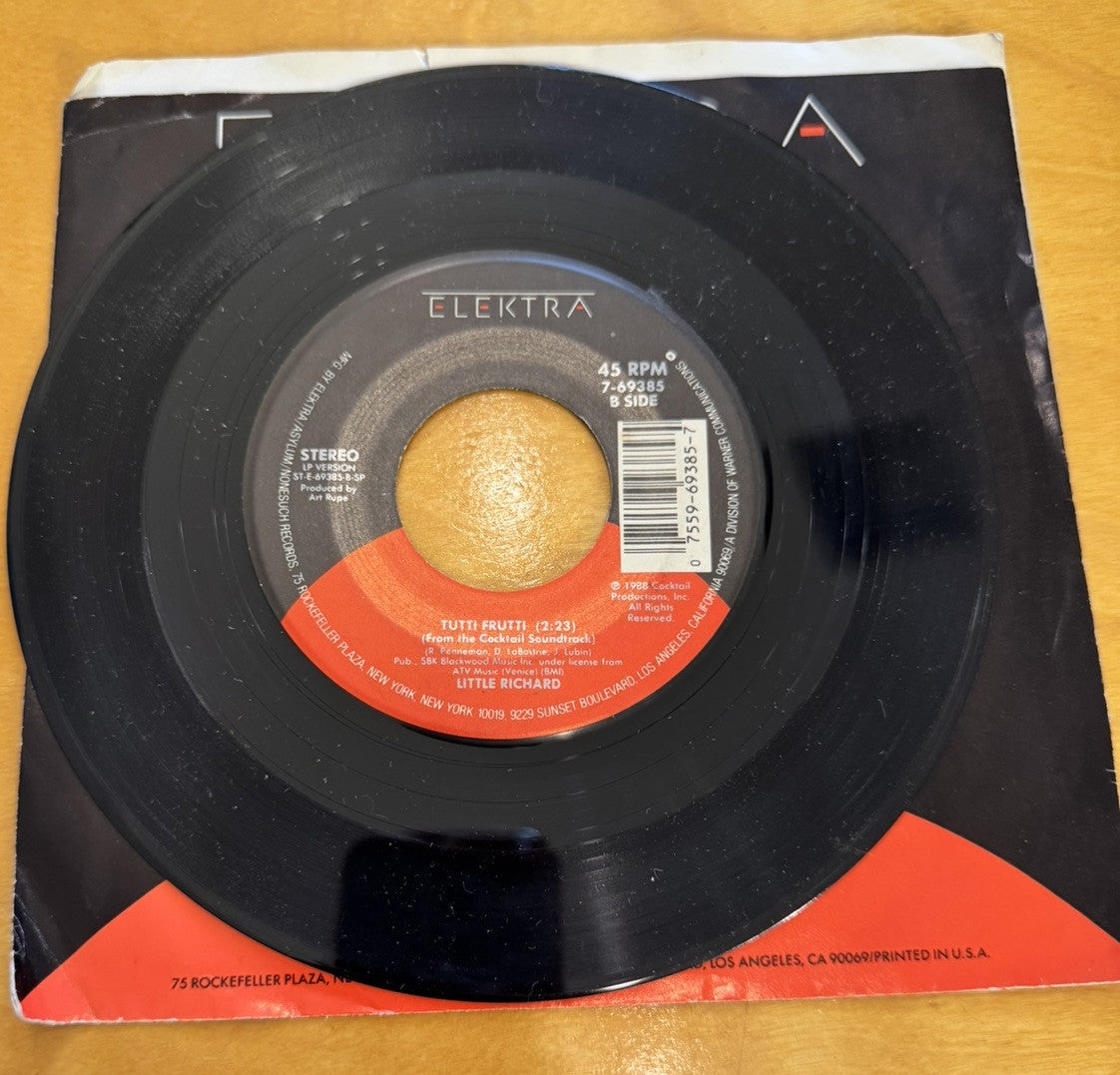 Mixed Record Labels Artists And Genres Lot Of Ten 7" 45 Records