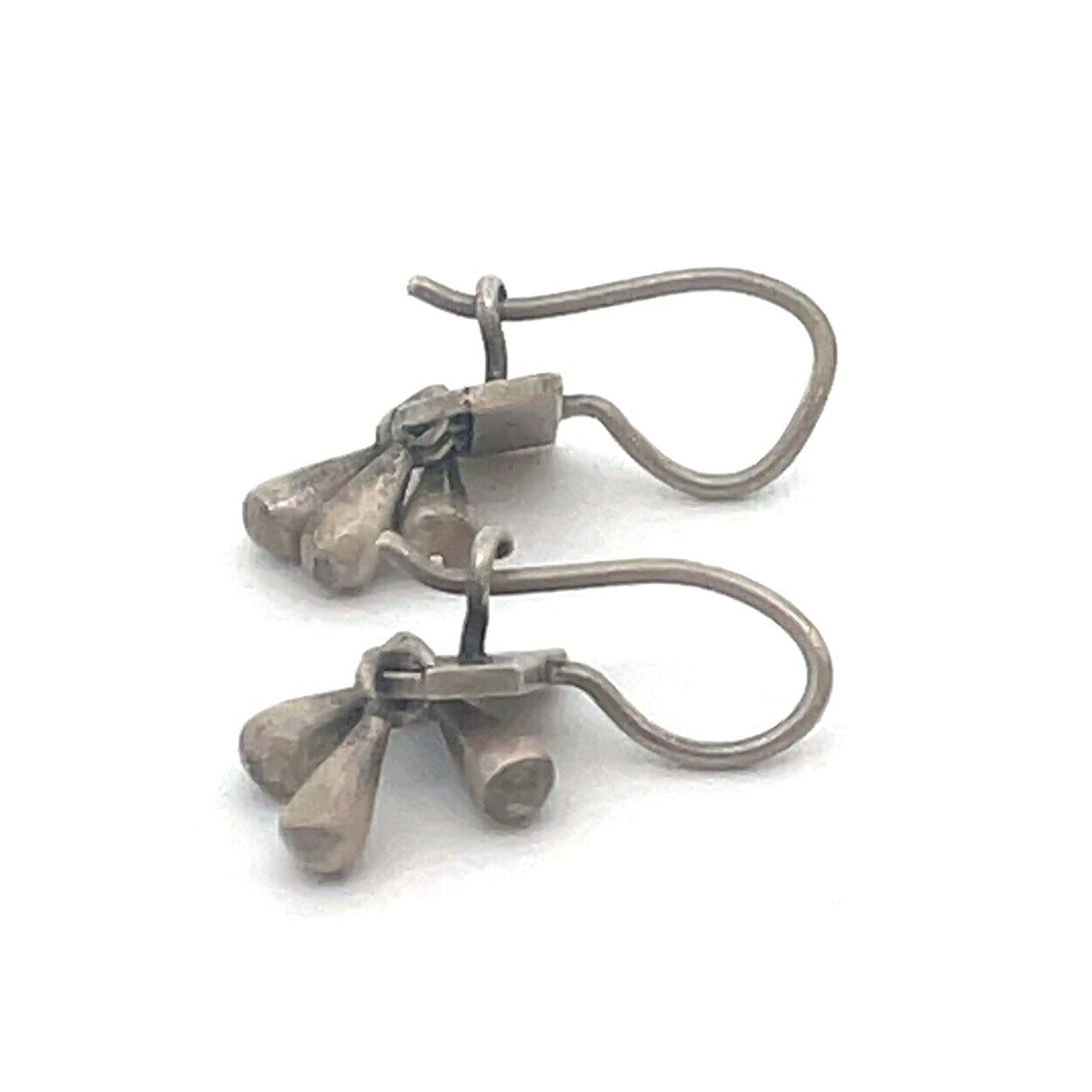 Designer Jane Diaz 925 Sterling Silver Drop Dangle Hook Earrings