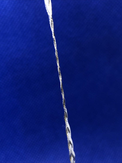 Designer 925 Sterling Silver Braided Flat Chain Necklace